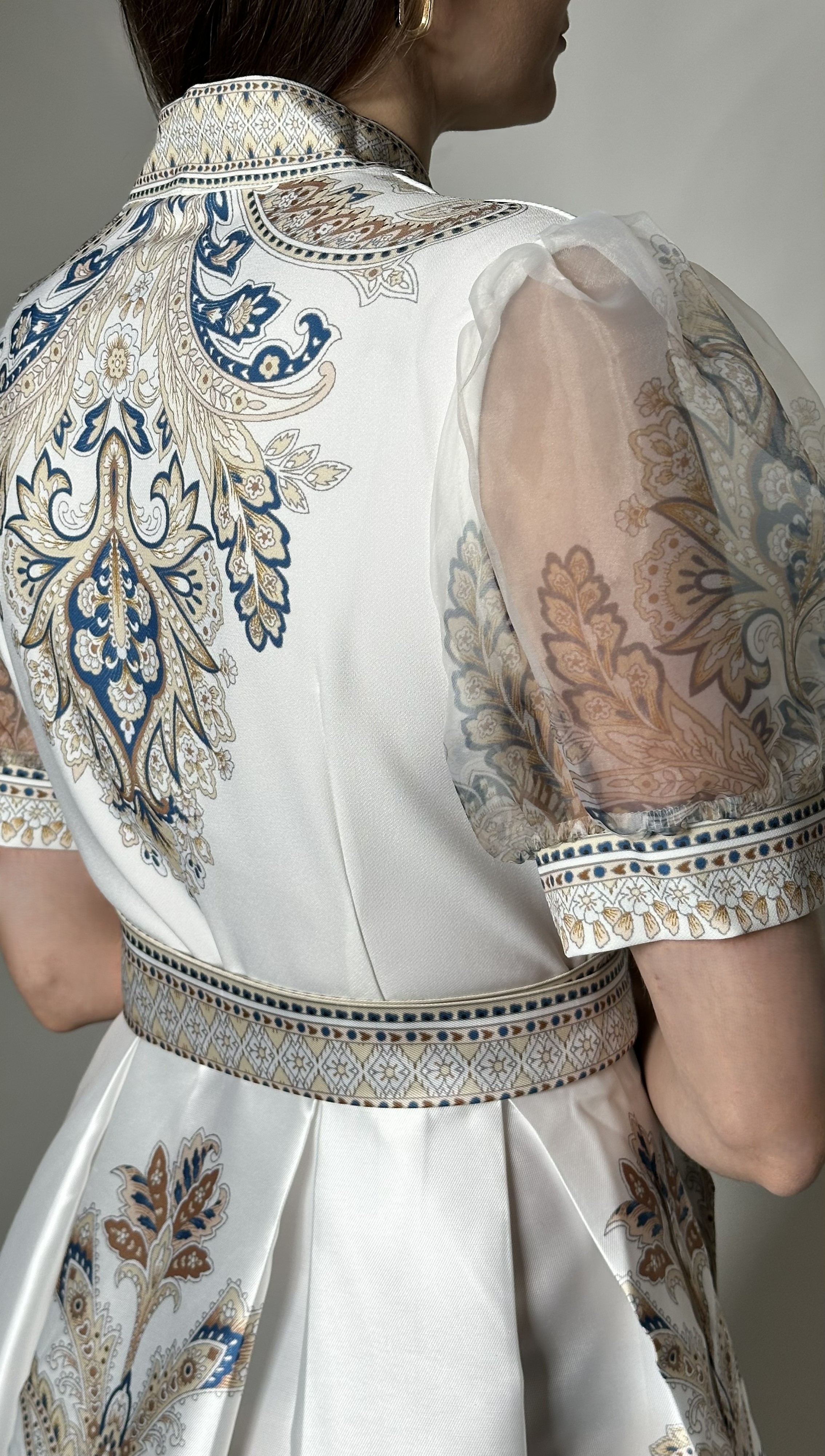 Luxusní zavinovací šaty s ornamentálním vzorem - DORI